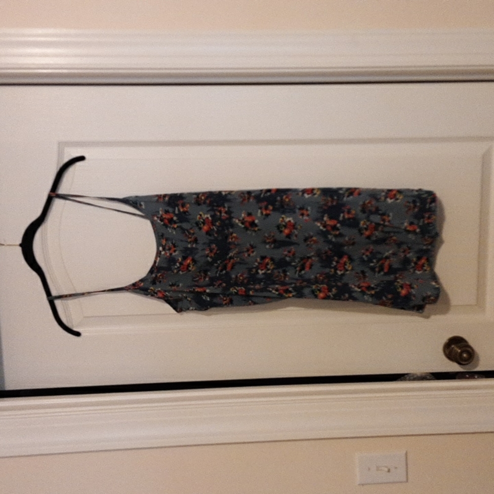 Vintage JF Floral Print Mini Dress